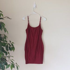 Red Satin Mini Dress